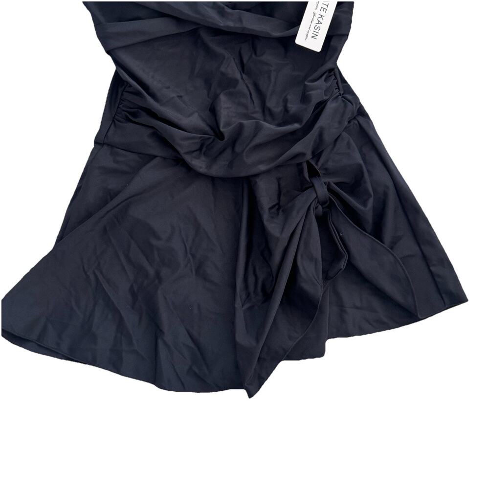 New Kate Kasin Black Swimsuit ONEPIECE Swim Dress L Vaca Beach Coastal - Picture 3 of 7